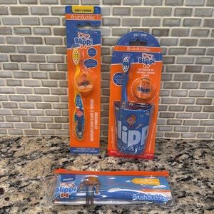 🧡💙 Blippi Brush Buddies Toothbrush Bundle